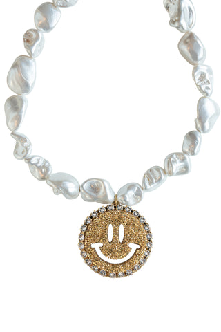 Pearl Necklace Lois - Disco Dazzle Gold