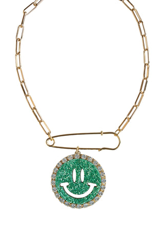 Chain Necklace Mia - Disco Dazzle Green