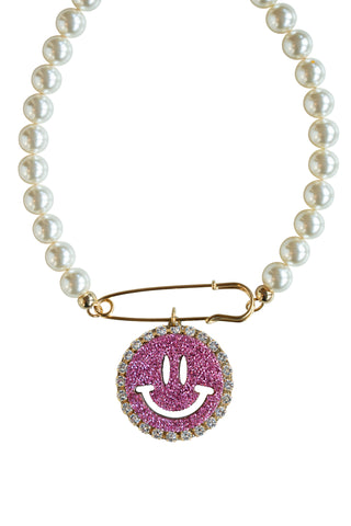 Pearl Necklace Harley - Disco Dazzle Pink