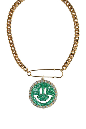 Chain Necklace Kylie - Disco Dazzle Green