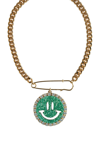 Chain Necklace Kylie - Disco Dazzle Green