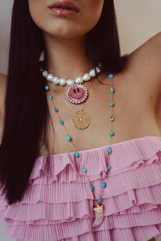 Necklace Pocahontas - Light Pink