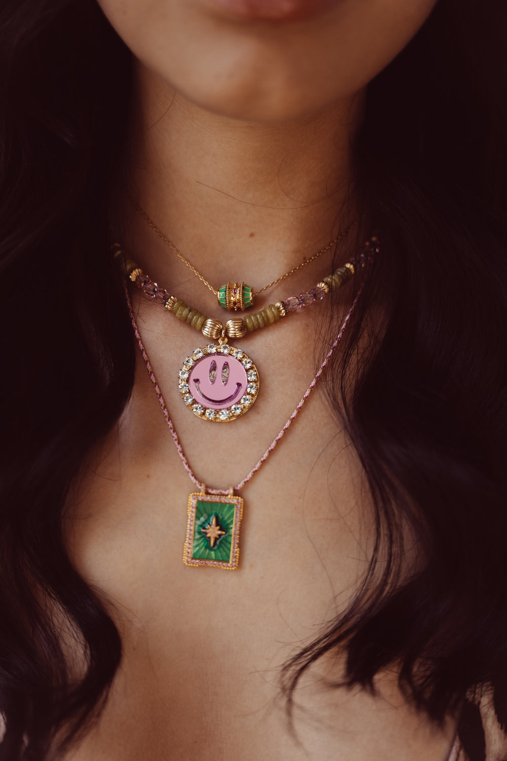 NECKLACE TALISMAN - GREEN