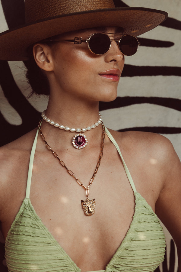 Happy Necklace Gigi - Mirror Pink