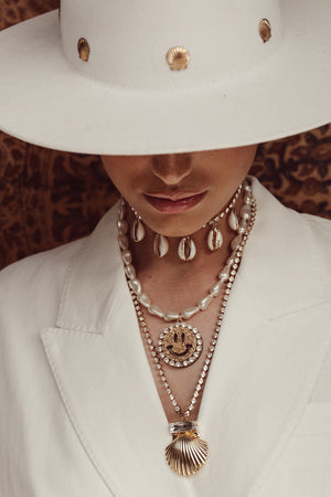 Pearl Necklace Kiki - Disco Dazzle Gold