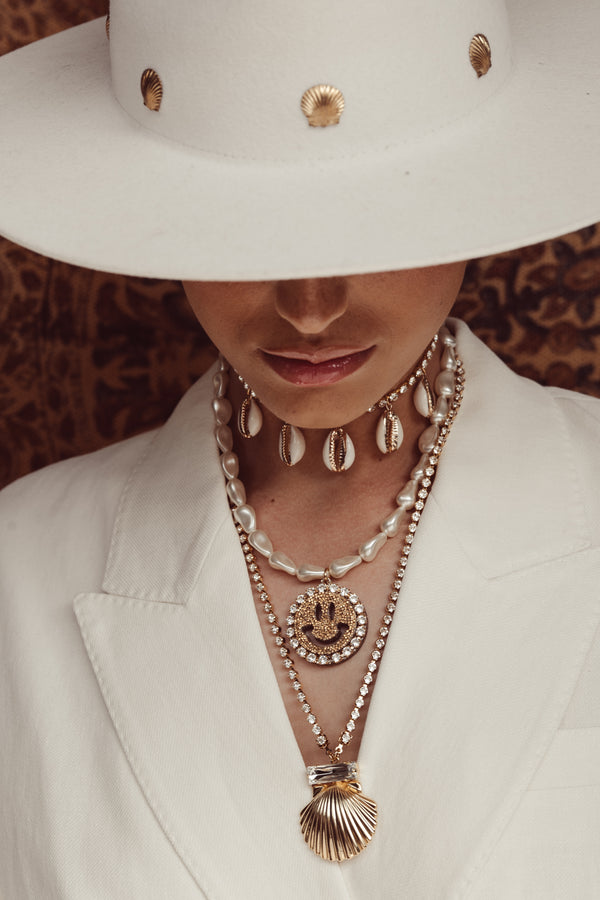Pearl Necklace Kiki - Disco Dazzle Gold