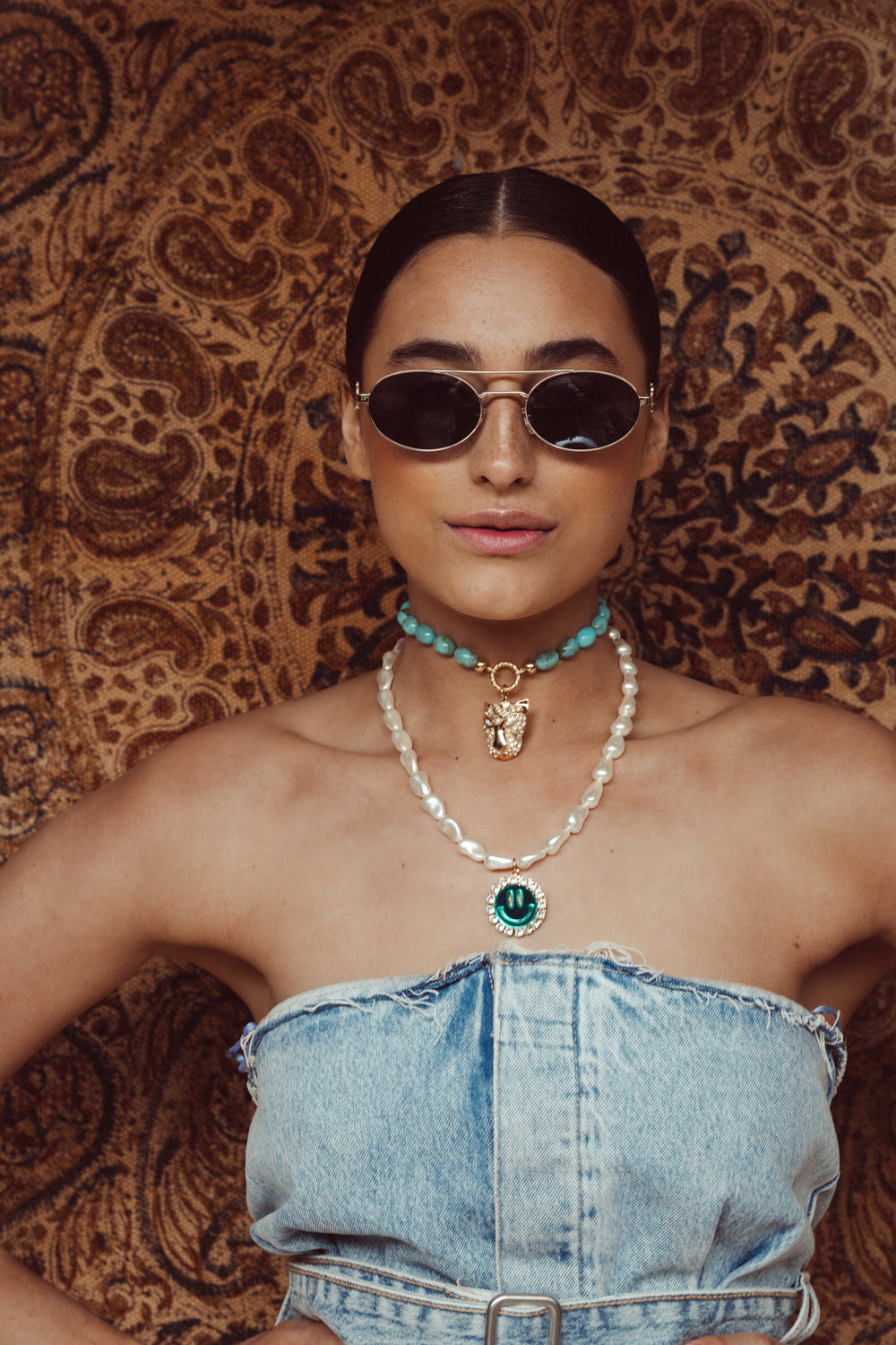 Happy Necklace Kiki - Mirror Green