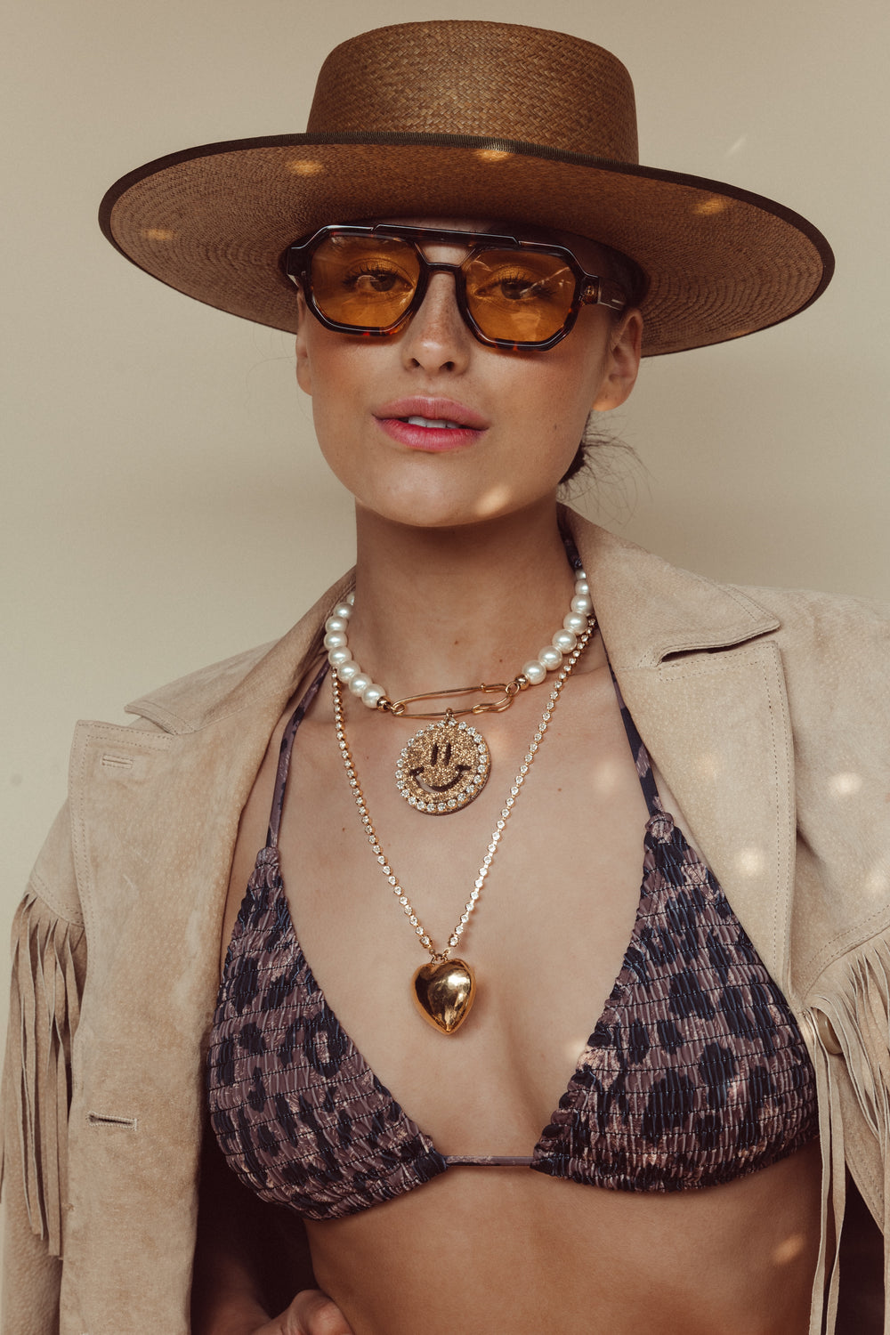 Pearl Necklace Harley - Disco Dazzle Gold