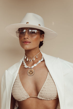 Pearl Necklace Lois - Disco Dazzle Gold