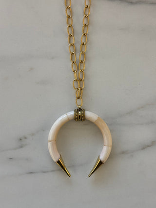 Necklace Moon - Ecru