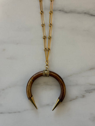 Necklace Moon - Brown