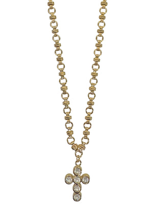 Chain Necklace De La Cruz - Crystal
