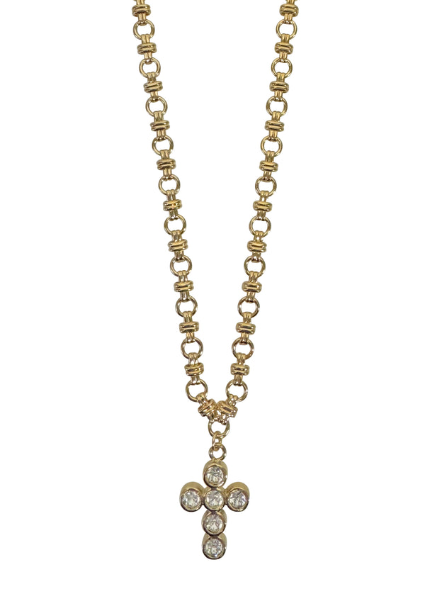 Chain Necklace De La Cruz - Crystal