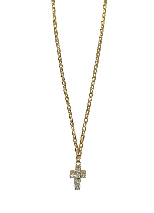 Chain Necklace De La Cruz Mini - Crystal
