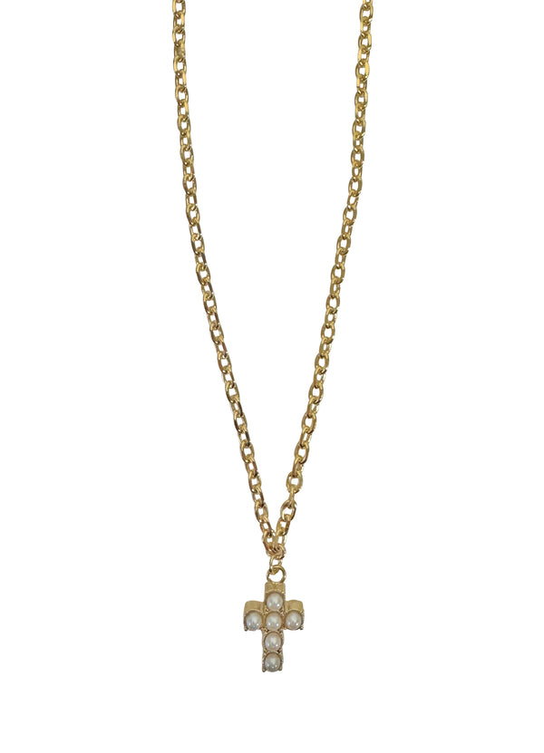Chain Necklace De La Cruz Mini - Pearl