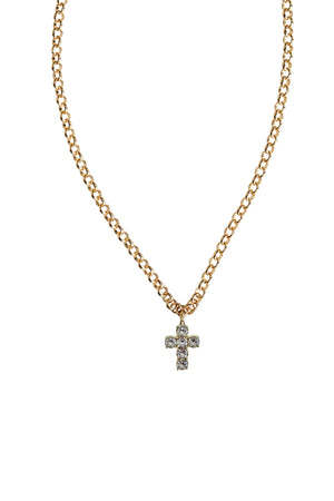 Chain Necklace De La Cruz Mini - Crystal