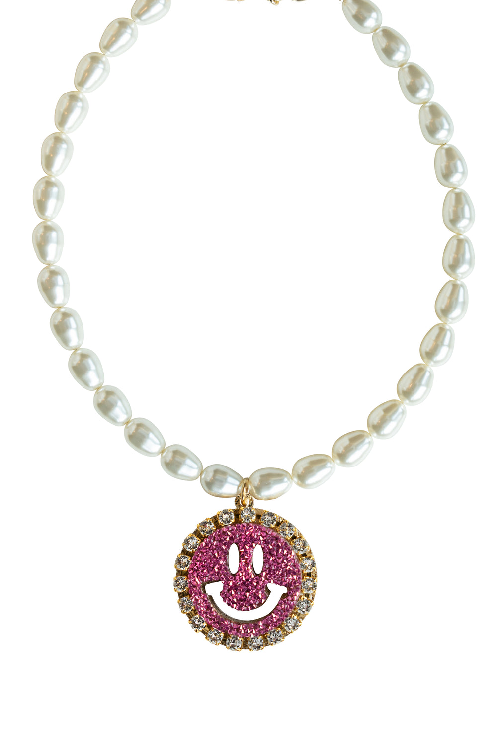 Pearl Necklace Gigi - Disco Dazzle Pink