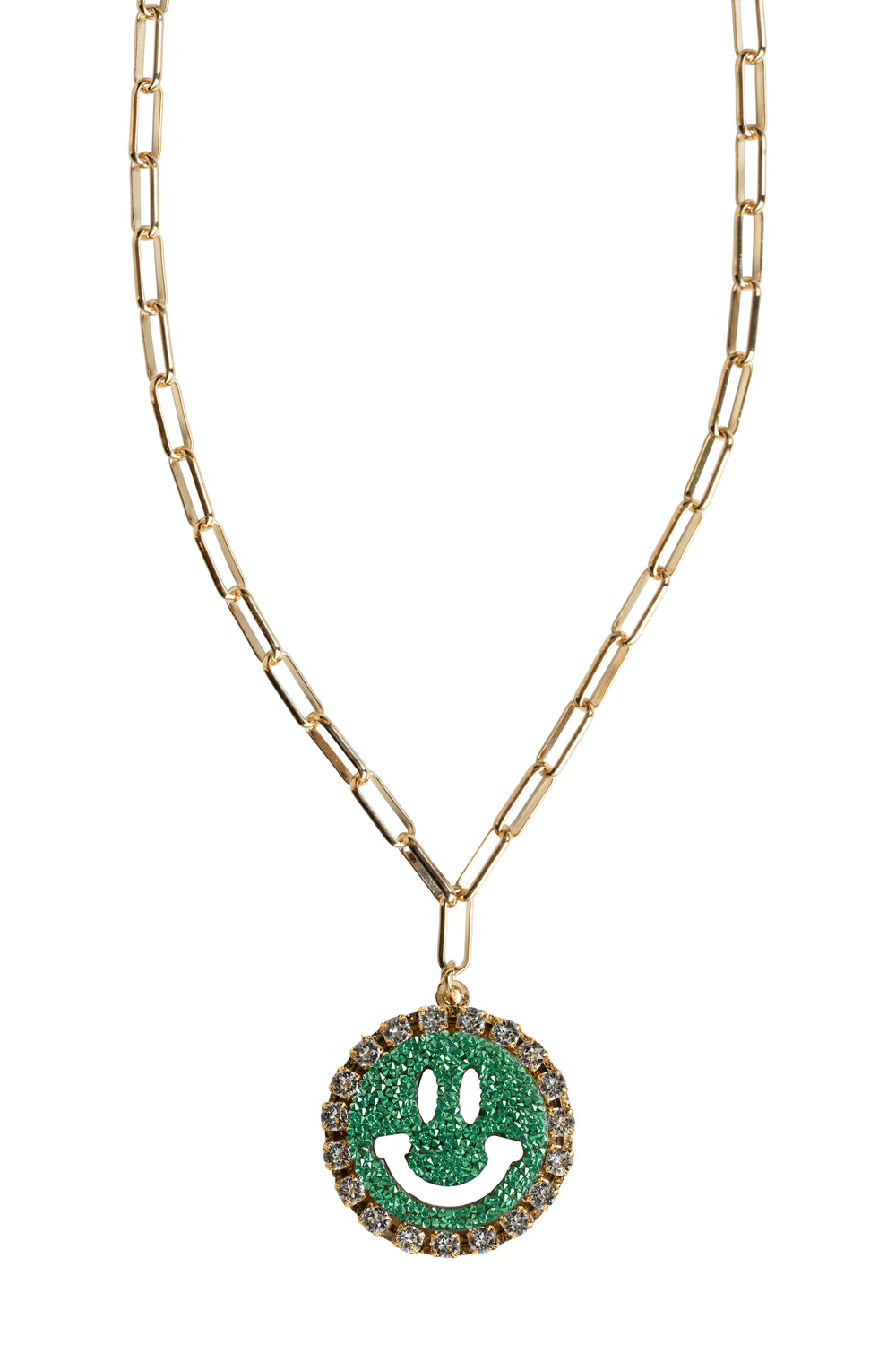 Chain Necklace Mia - Disco Dazzle Green