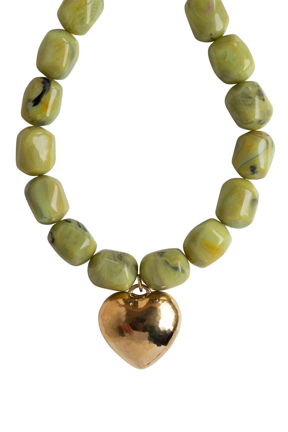 Necklace Amore - Marble Green