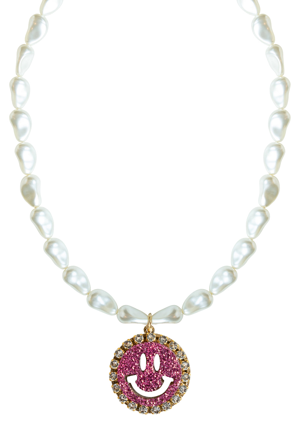 Pearl Necklace Kiki - Disco Dazzle Pink