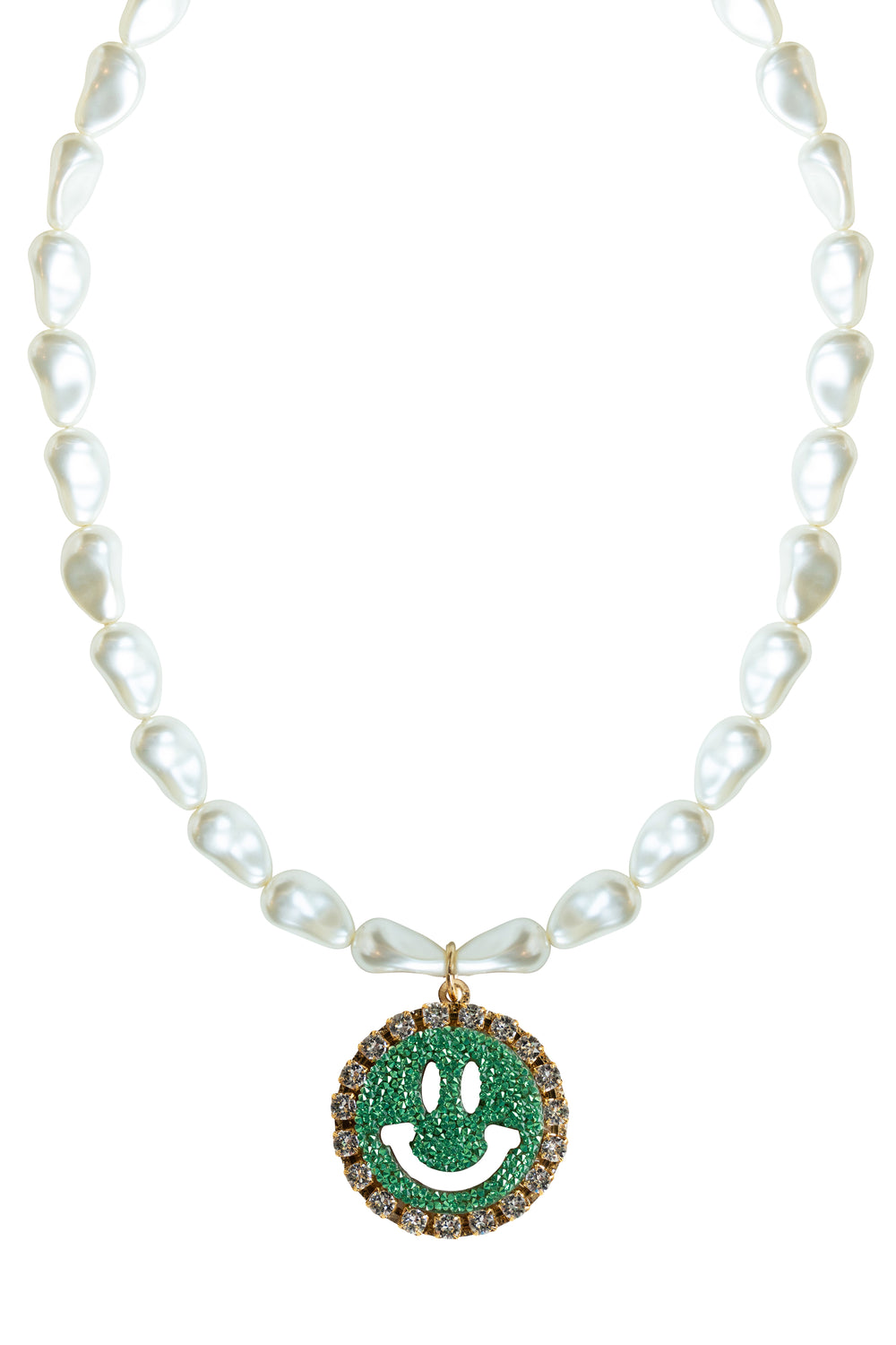 Pearl Necklace Kiki - Disco Dazzle Green