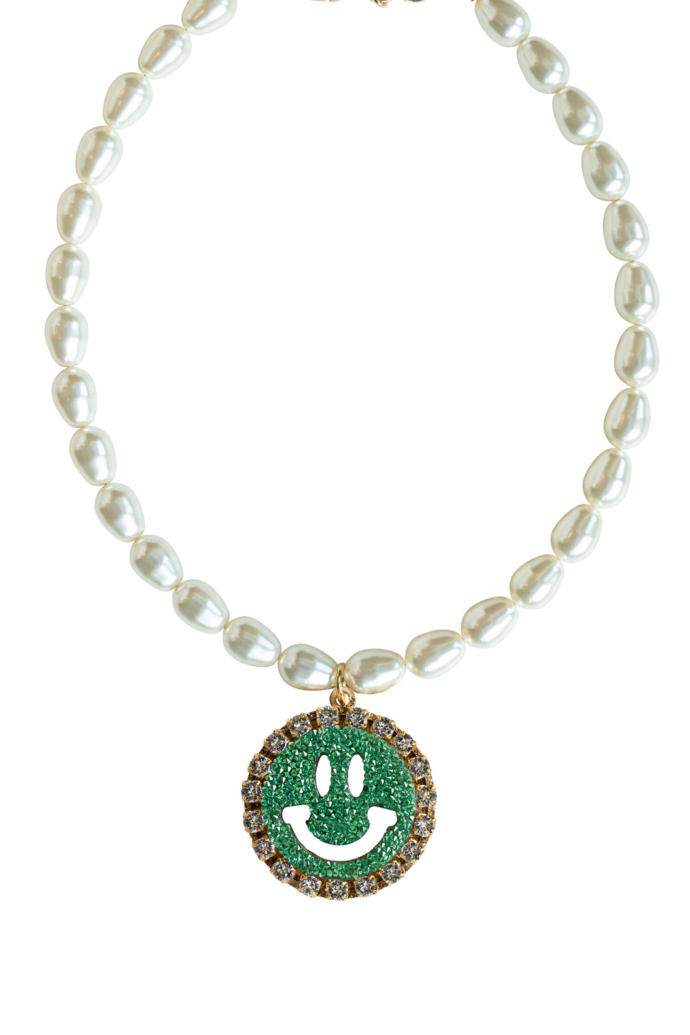 Pearl Necklace Gigi - Disco Dazzle Green
