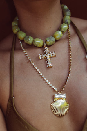 Necklace Holy Dazzling - Lime