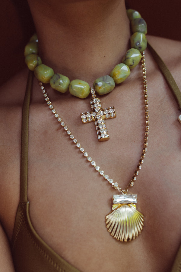 Necklace Holy Dazzling - Lime