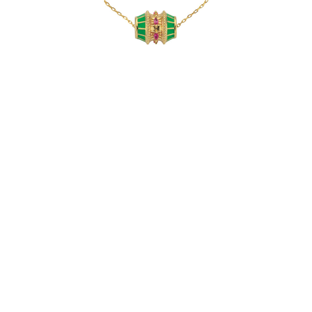 NECKLACE TALISMAN - GREEN