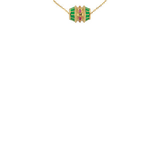 NECKLACE TALISMAN - GREEN