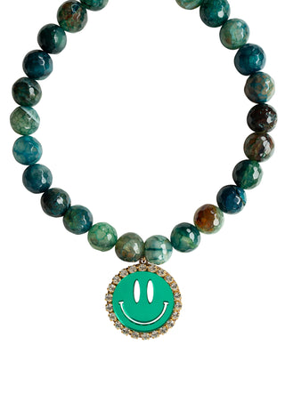 Necklace Happy - Green/Mirror Green