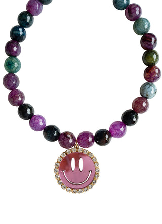 Necklace Happy - Multi/Mirror Pink