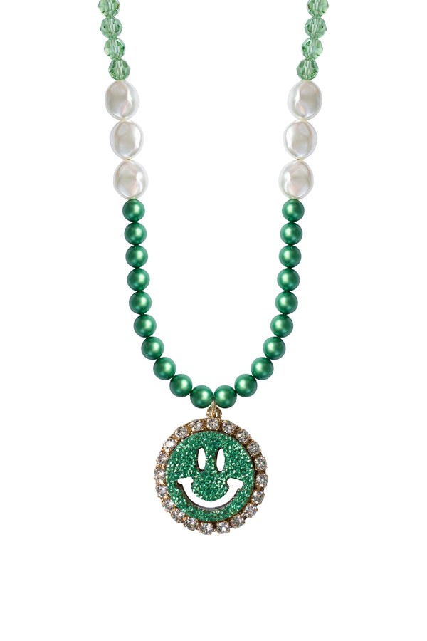 Necklace Blinged Bliss - Disco Dazzle Green