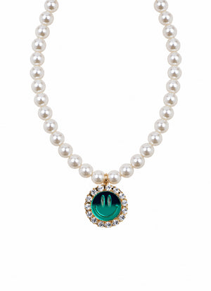 Happy Necklace Gigi - Mirror Green