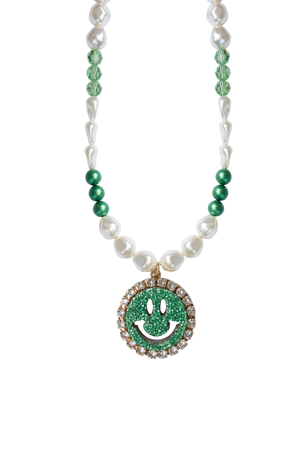 Necklace Happy Joy Joy - Disco Dazzle Green
