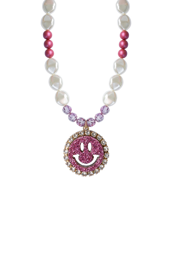 Necklace Glitter Pop - Disco Dazzle Pink