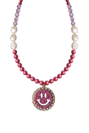 Necklace Blinged Bliss - Disco Dazzle Pink