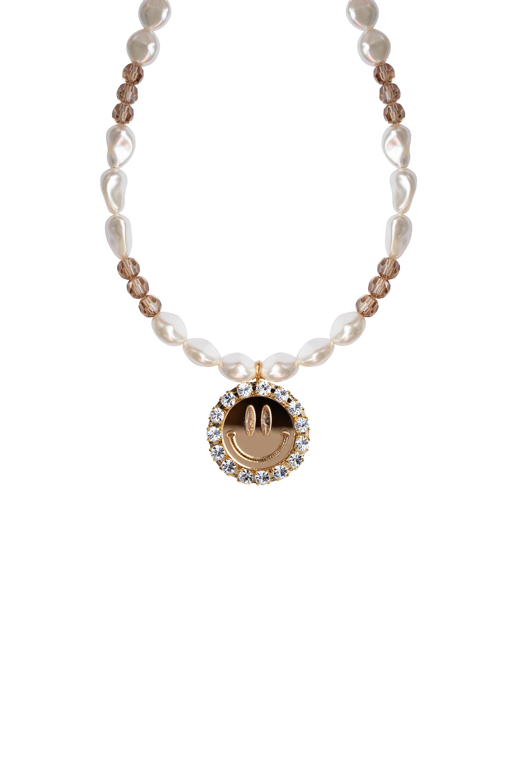 Necklace Dazzle Me Happy - Mirror Gold