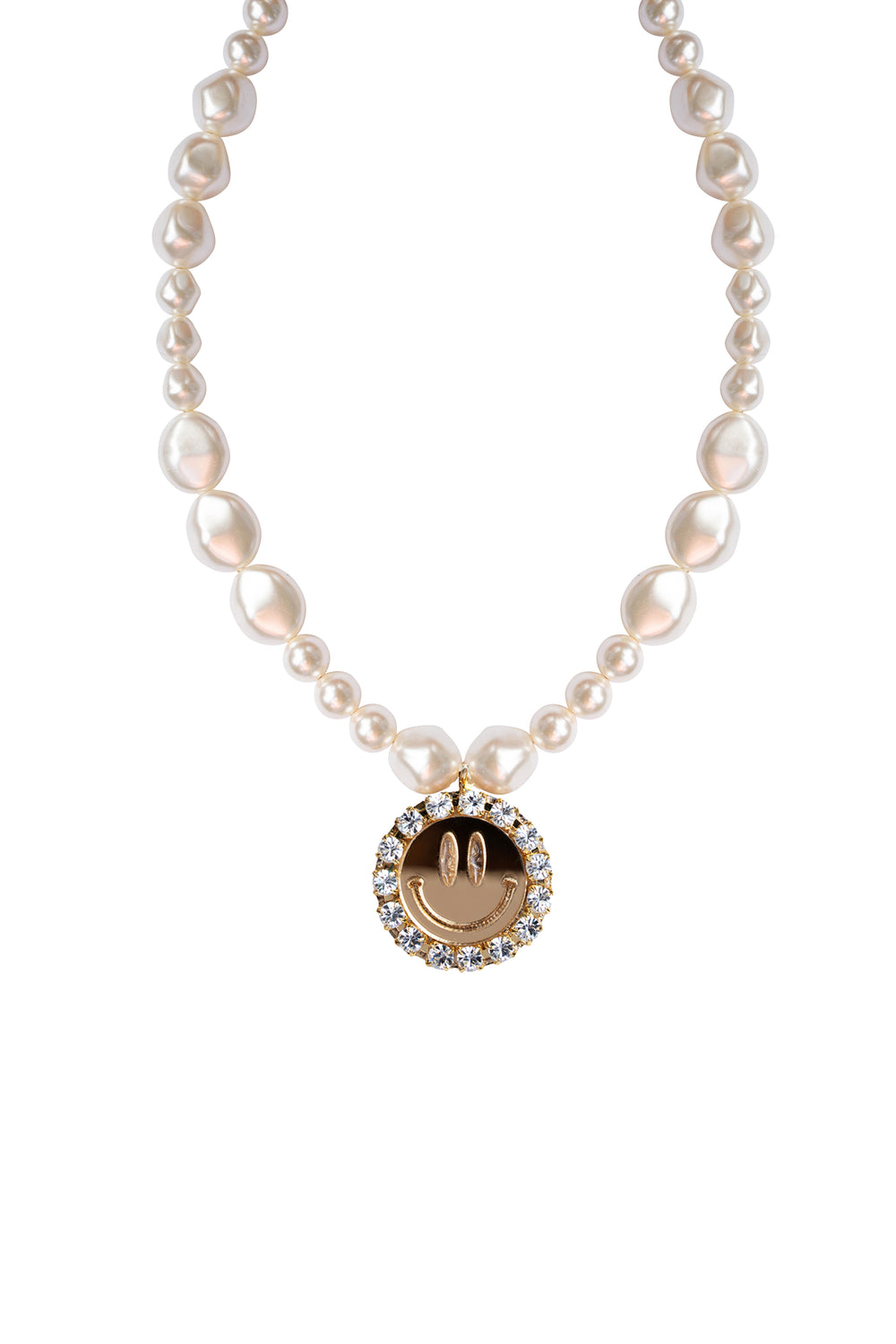 Necklace Pearl of Joy - Mirror Gold