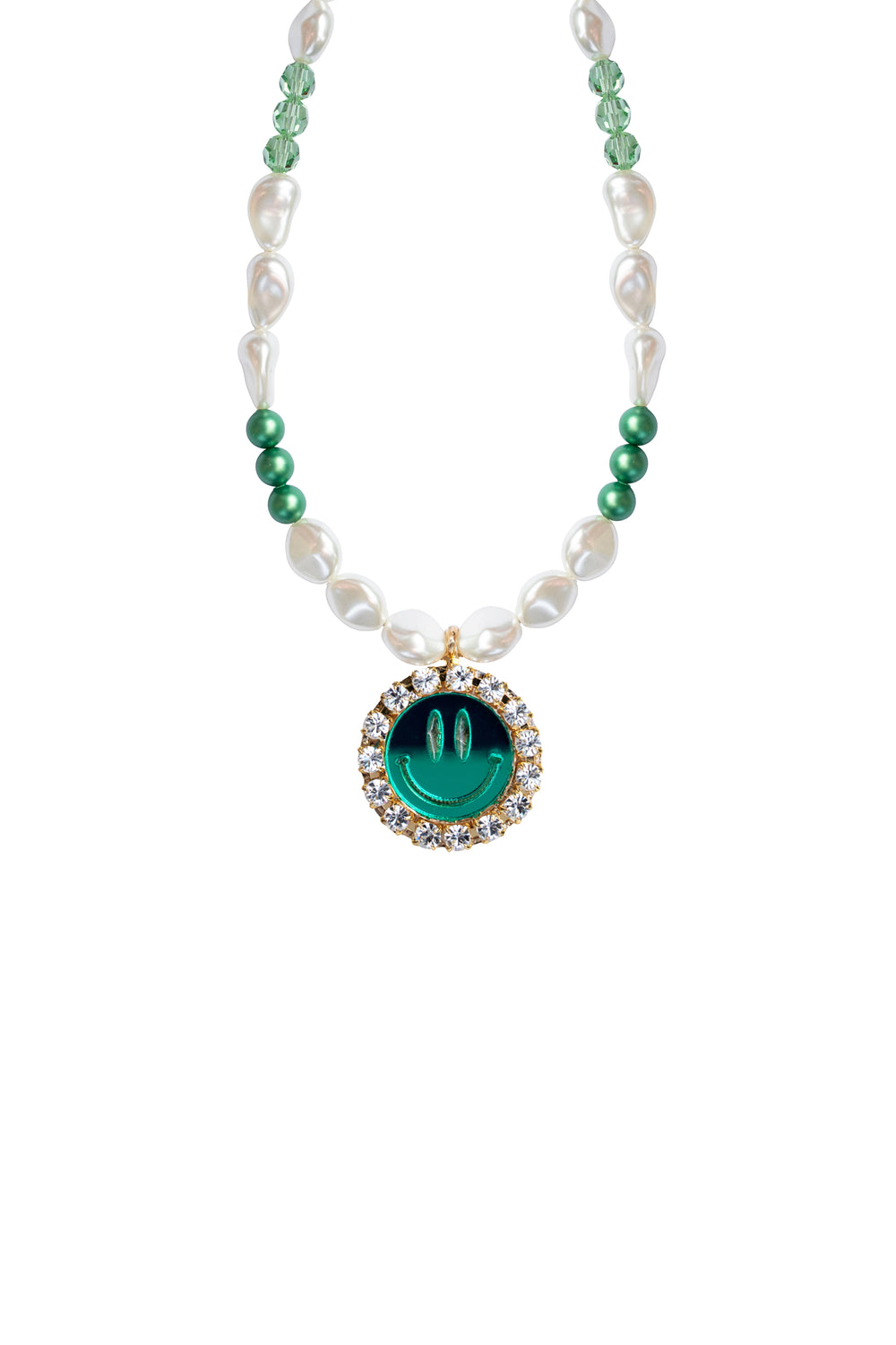 Necklace Dazzle Me Happy - Mirror Green