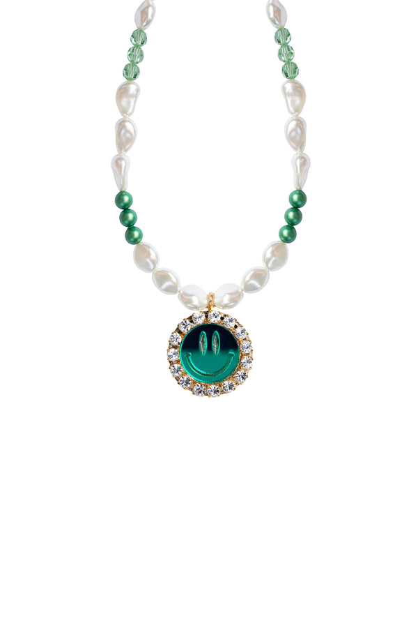 Necklace Dazzle Me Happy - Mirror Green