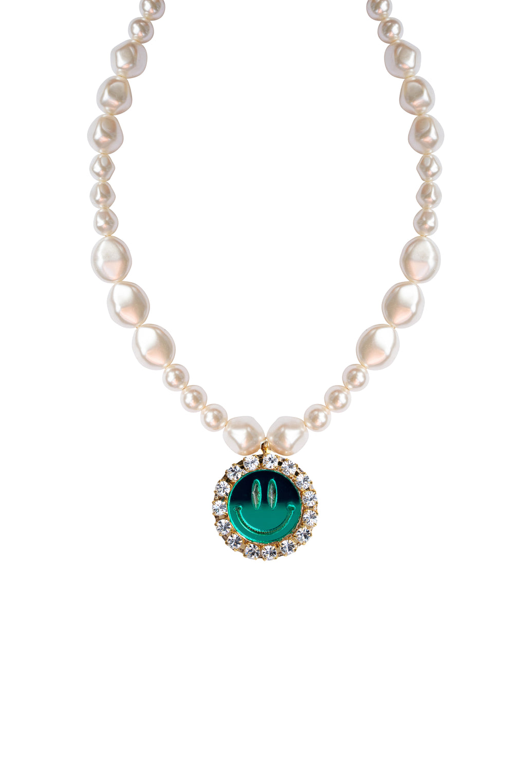 Necklace Pearl of Joy - Mirror Green