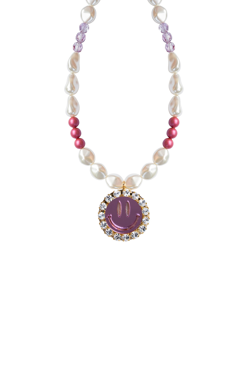 Necklace Dazzle Me Happy - Mirror Pink